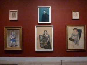 Picasso paintings arranged as in 1932 retrospective